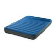 thumbnail image 1 of Colchón de camping de lujo Intex 60412E TruAire: Fiber-Tech – Laminado resistente a pinchazos – Bomba de aire USB QuickFill – Capacidad de peso de 600 lb – Tamaño completo, azul, 1 of 5