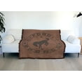 thumbnail image 6 of Ford Blanket, 50'x60' Vintage Bronco Leather Logo Woven Tapestry Cotton Blend Fringed Throw Blanket, 6 of 6