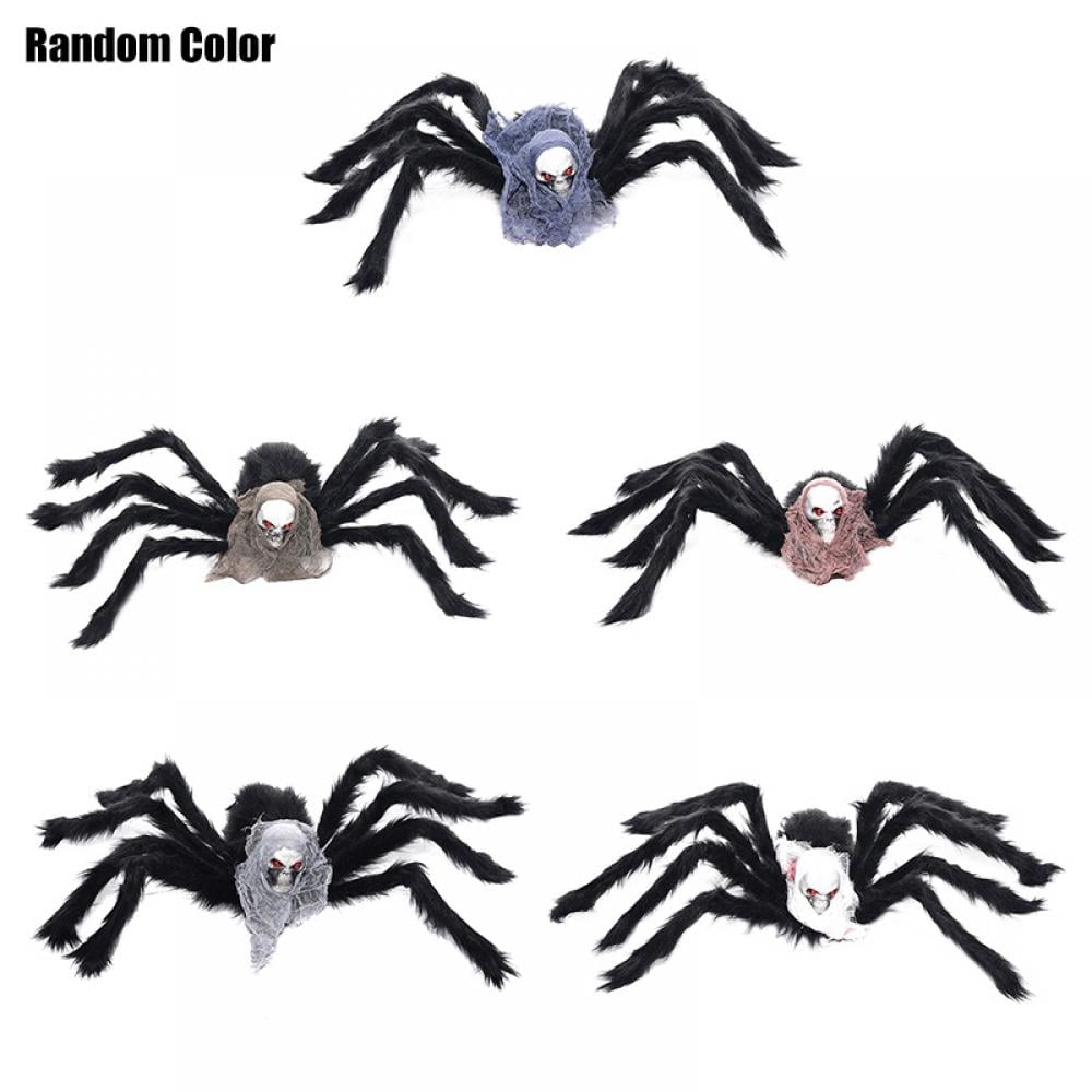 Colorful Spider Stuffed Toys Simulation Funny Novelty Toy Halloween Decoration 