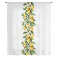 thumbnail image 2 of Yellow Lemon Sheer Curtains 84 Inches Long, Simple Spring Botanical Fruit Leaves Flower Light Filering Curtains, Breathable Simi Curtain Privacy Drapes for Living Room Bedroom Window Treatment, 2 of 9