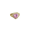 thumbnail image 4 of Bague de Mariage Love Pink avec Ouverture Réglable et Design Simple Fait Main, 4 of 6