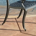 thumbnail image 4 of Naples 5-Piece Cast Aluminum Black Sand Outdoor Dining Set, 4 of 4