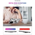 thumbnail image 2 of Compatible with S21 Ultra 5G Case, Extreme Protection Military Armor Dual Layer Protective Cover with 360 Degree Swivel Ring Kickstand Silver, 2 of 13