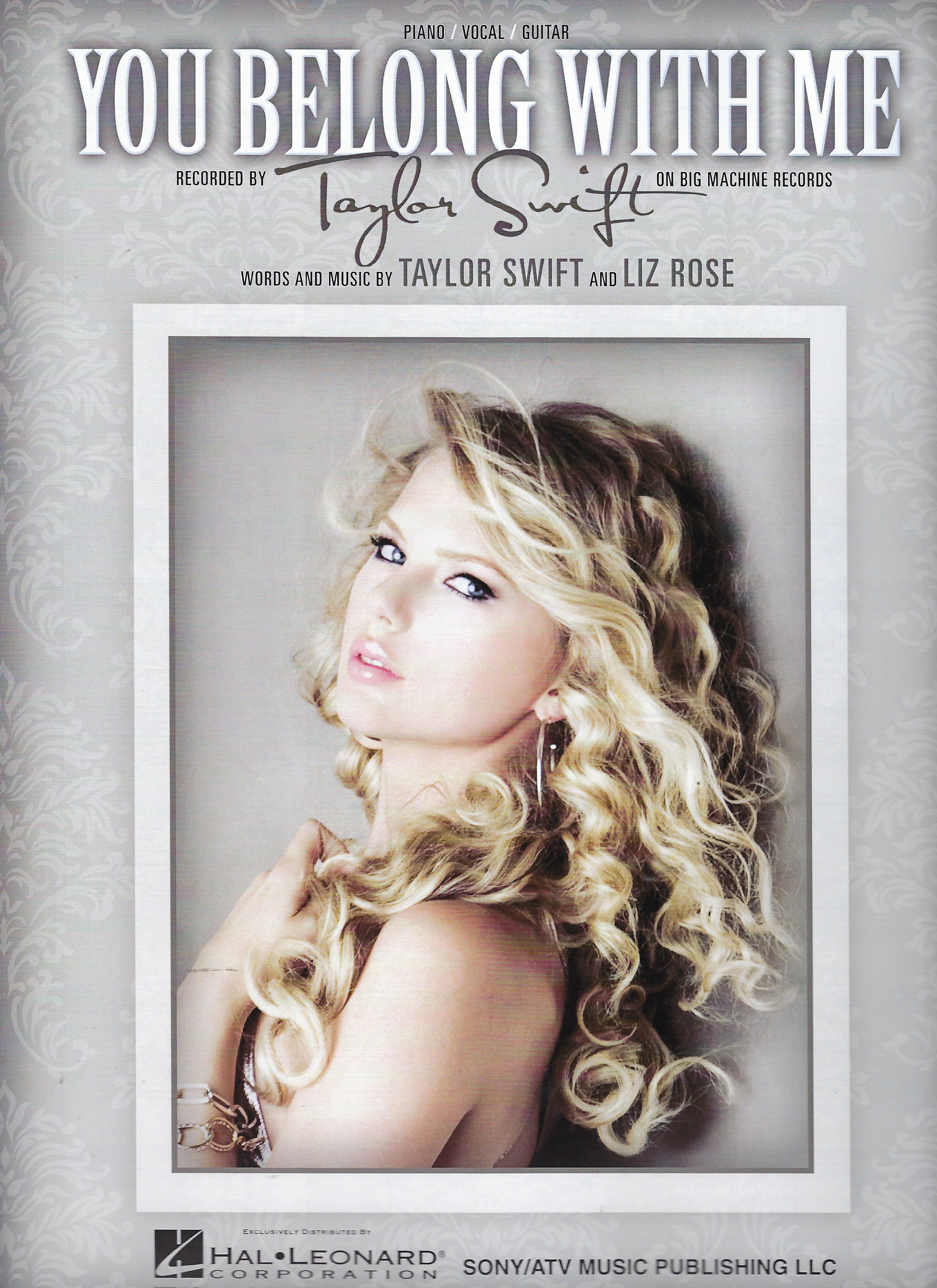 Taylor Swift You Belong With Me Tekst Taylor Swift You Belong with Me Sheet Music - Walmart.com - Walmart.com