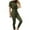 Army Green, variant on lulshou Jumpsuits for Women, Women Fashion Solid Color Casual Lapel Belt Short Sleeve Overalls Women's Jumpsuits, Rompers & Overalls, Green M