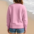 thumbnail image 4 of Kpop Demon Hunter Huntrix Merch Sweatshirt Women Men Casual Crewneck Long Sleeve Pullover Clothes Crewneck Sweatshirt For Women Fall#Pink S, 4 of 5