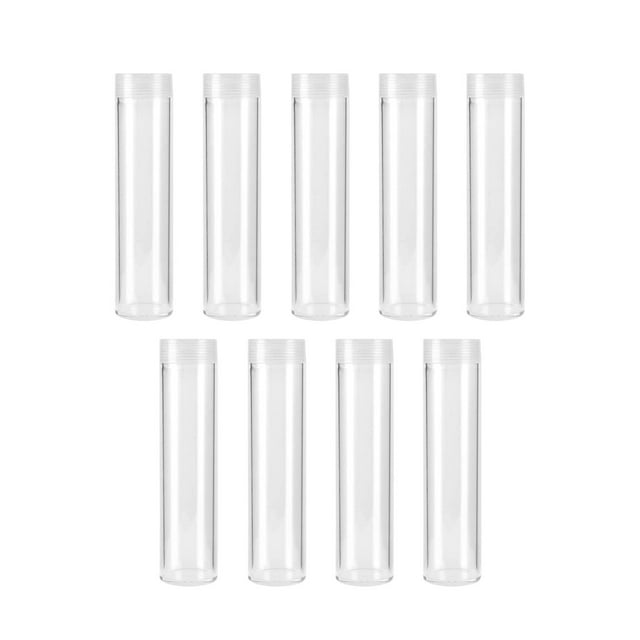 Bunblic Tube Transparent Support Tube Conteneurs pour s Tube de Rangement 25mm