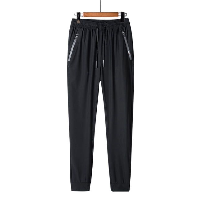 Pantalones deportivos finos de verano para exteriores, de seda helada, de secado rápido, elásticos y transpirables para hombres y mujeres