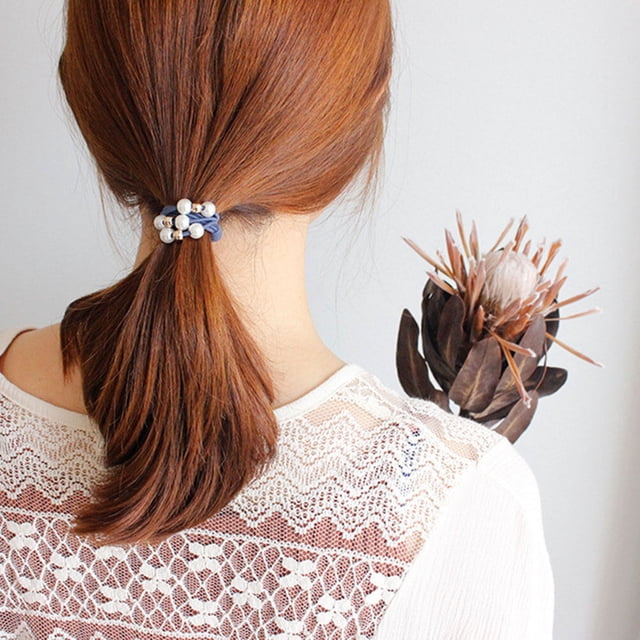 UPGRATOR 10Ud Ponytail Holder Elástico Con Moño Para Fijar El Con Toque Decorativo