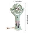 thumbnail image 3 of Iumwxz USB Rechargeable Portable Handheld Fan with Spray Humidification and 360° Rotation for Desktop and Travel Use, 3 of 7