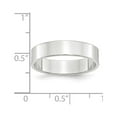 thumbnail image 4 of 10k White Gold 5mm Lightweight Flat Wedding Band Size 13.5 1WFLL050, 4 of 5