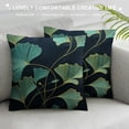 thumbnail image 3 of Creowell Throw Pillow Covers, Blend Fabric, Gingko Leaf Pattern Decorative Pillow Covers for Couch Bed, 3 of 5