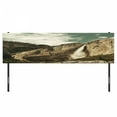 thumbnail image 3 of Yosemite Headboard, Waterfalls in Yosemite National Park California Famous Travel Destination, Upholstered Decorative Metal Bed Headboard with Memory Foam, King Size, Brown Reseda Green, by Ambesonne, 3 of 4
