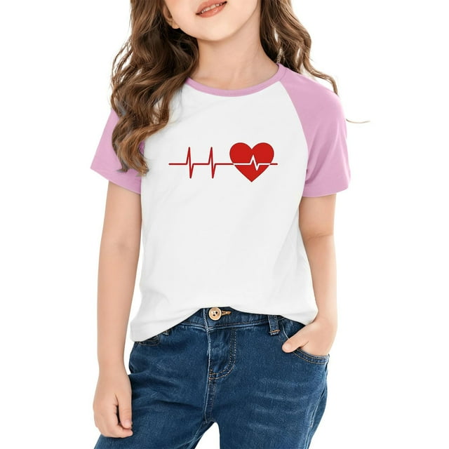 Cowsor T-Shirt Imprimé Mignon pour Garçons et Filles - Tee-Shirt Décontracté à Manches Courtes et Col Rond, Designs Tendance pour Quatre Saisons, École, Fêtes et Séances Photo 3-14 Ans
