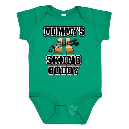 

Inktastic Mommys Skiing Buddy for Kids Gift Baby Boy or Baby Girl Bodysuit