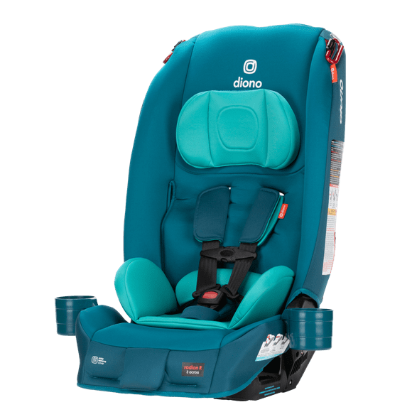 Diono Radian 3R All-in-One Convertible Car Seat, Slim Fit 3 Across, Blue Razz Ice