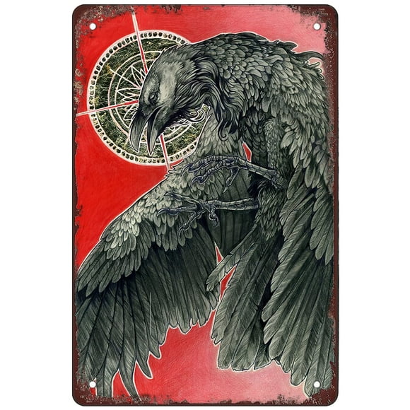 Retro Funny Metal Sign Sheet Signs Tin Sign,Eagle 8 x 12 Inches