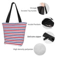 thumbnail image 3 of Bingfone Stars And Stripes Women Shoulder Tote Bags Casual Bag Ladies Shopping Handbag, 3 of 6