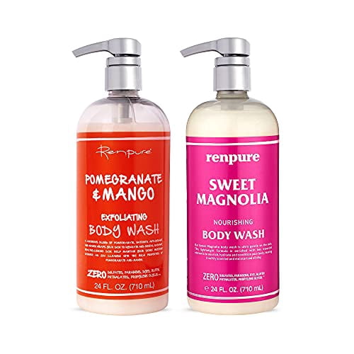Renpure Pomegranate Mango & Sweet Magnolia Body Wash 24oz 2pk