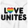 thumbnail image 2 of Love Unites Gay Pride Rainbow Heart Hoodie Sweatshirt Women Brisco Brands S, 2 of 4
