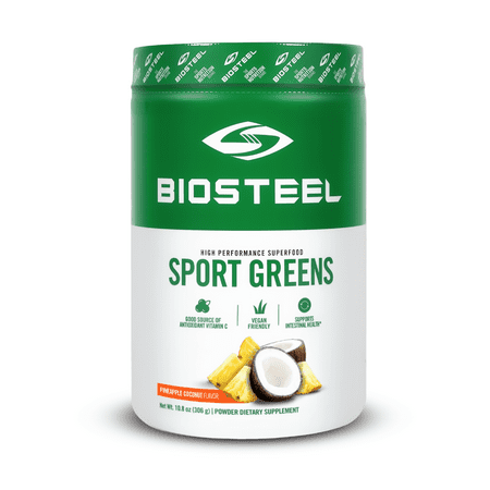 BioSteel Sport Greens Powder, High Performance Superfood, Non-GMO Formula, Pineapple Coconut, 30 Servings