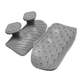 thumbnail image 1 of S SERENABLE 2 Pieces Weight Lifting Grips Fingerless Workout Gloves for Bodybuilding Gym Gray, 1 of 9