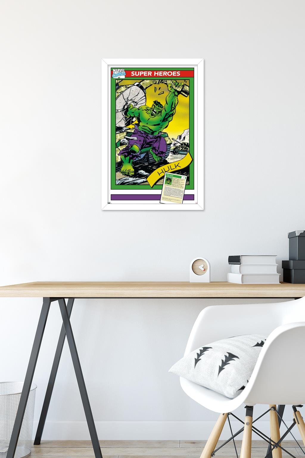 Marvel Trading Cards - Hulk Wall Poster, 14.725" x 22.375" Framed