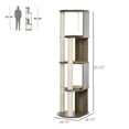 thumbnail image 3 of YYDSBNHH 65" Corner Modern Tall for Climbing, Large Multilevel Cat Tower with Scratching Posts, Small-Fit Kitten Tower with Sisal, Cream White, 3 of 9