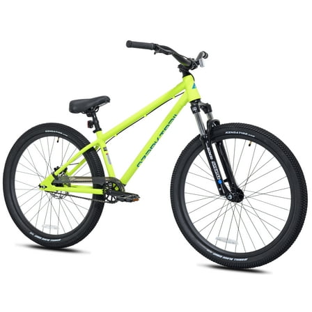 Ozark Trail 26" DJ.1 Airtime Dirt Jump Bike, 26" Wheels, Fits Teen & Adult Riders 5'2"-5'10", Yellow, Teen & Adult, Unisex, Online Only