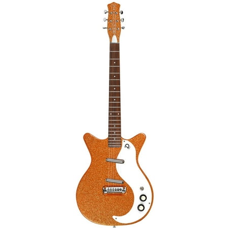 Danelectro 59M NOS PLUS Electric Guitar Orange Metal Flake D59M-NOS-PLUS-ORGMF