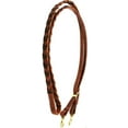 thumbnail image 3 of Horse Western Challenger Leather Barrel Contest Laced Reins Brown 66RT10BR, 3 of 5
