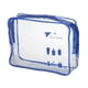 thumbnail image 1 of 1 Pc Bolsa de Maquillaje Impermeable para Mujeres para Viajes, Camping, Baño, Gimnasio, Azul, PVC, 1 of 6