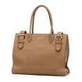 thumbnail image 3 of Pre-Owned Prada Beige Tote Bag Shoulder Bag Vitello Daino Calfskin Leather, 3 of 10