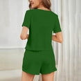 thumbnail image 6 of Gytharion Women's Pajama Sets Fashionable Short Sleeve Crew Neck Shirts Lounge Shorts and Pants 3 Piece Pjs Sets Soft Comfy Sleepwear Loungewear for Women, 6 of 9