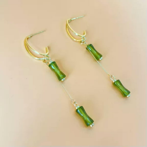 K-KED Women 925 Silver Long Tassel Cubic Zirconia Drop Dangle Earrings Wedding Jewelry-#3