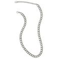 thumbnail image 2 of Time and Tru Women's Silver Tone Chunky Curb Chain Necklace 17" with Extender, 2 of 4