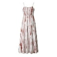 thumbnail image 4 of EQWLJWE Robes d'Été pour Femmes 2023 Liquidation Robes pour Femmes Robe d'Été Unie Style Frais Couleur Unie Débardeur en Dentelle Brodé Col Rond, 4 of 5