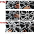 thumbnail image 5 of 20 pcs 21mm car wheel nut caps (silver) hexagonal tyre wheel bolt nut caps tyre screw caps with removal tool set dust protector, 5 of 5