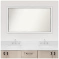 thumbnail image 6 of Amanti Art Custom Wall and Bathroom Mirror (28.25 x 47.25 in.), Eva White Silver Narrow Frame, 6 of 7