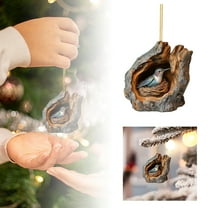 Forest Animal Christmas Ornaments 2025 - Woodland Creature Acrylic Pendants for Xmas Tree Decor, Animal Lovers Holiday Gift & Home Party Decoration