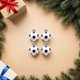 thumbnail image 5 of 24 adornos navideños de fútbol: Mini colgantes de fútbol para decorar el árbol de Navidad. Ideales para fiestas navideñas en casa, la oficina, la escuela y más., 5 of 8