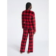 thumbnail image 3 of Joyspun Women's Folded Giftable Plush Long Sleeve Top and Pants Pajamas Set, 2-Piece, Sizes S-3X, 3 of 4
