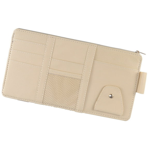 unbranded  Sun Visor Storage Bag Multi-functional Organizer Baby Car Seat Pocket Mats Beige
