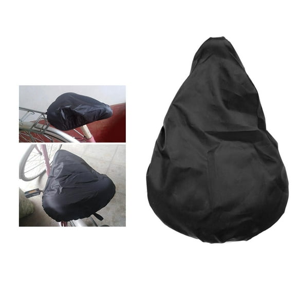 Funda impermeable para sillín de en negro, funda para lluvia para asiento de con protección elástica resistente al polvo Cola Funda para asiento de bicicleta