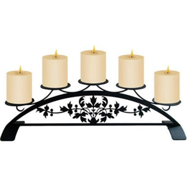 Victorian Design Wrought Iron Pillar Candle Holder