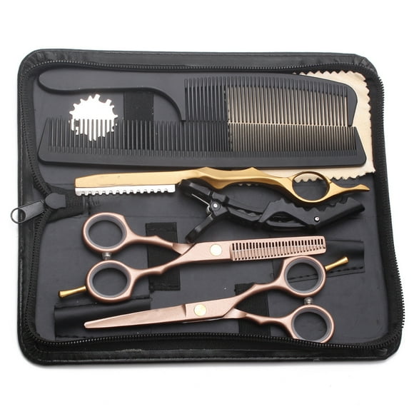 5.5 inch Hair Cutting Scissors Set, Hair Thinning/Texturizing Shears for Hairdresser or Home Use