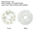 thumbnail image 4 of Uxcell 7W 120lm 3000-3200K 48mm 21-24VDC COB LED Light Chip Beads Energy Saving Bulb Warm White 10 Pack, 4 of 5