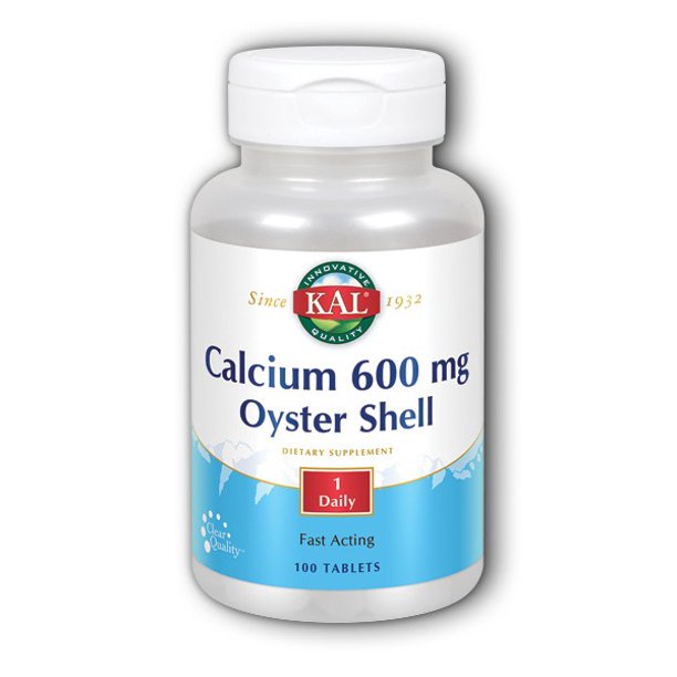 KAL Calcium Oyster Shell 600 mg Healthy Bones, Teeth, Nerve & Muscle