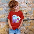 thumbnail image 3 of WOYY Toddler Girls Graphic Tee Cartoon Dinosaur Short Sleeve T-Shirt Summer Casual T Shirt, 3 of 3