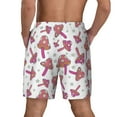 thumbnail image 4 of Uemuo Purple Mushroom Pattern Mens Swim Trunks Quick Dry Board Shorts with Mesh Lining, Stretch Beach Shorts Quick Dry No-Chafing Board Shorts-Medium, 4 of 9